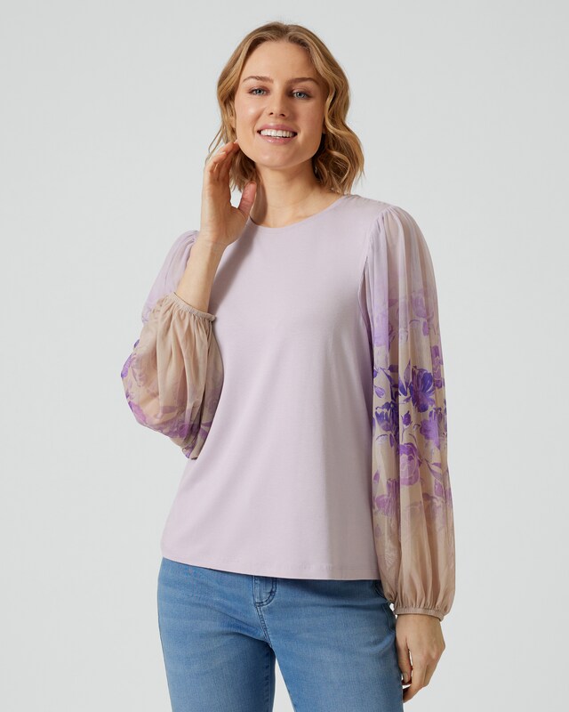 Shirt mit Fledermausärmeln