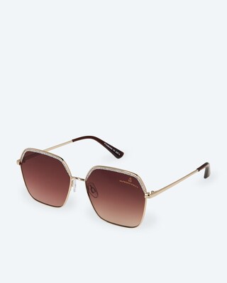 Sonnenbrille mit Glitzerrand