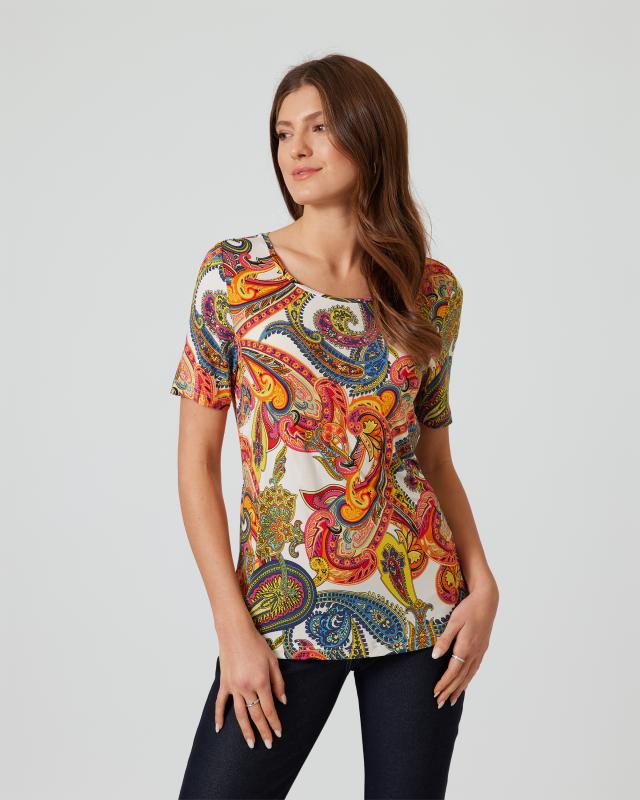 Shirt mit Paisley-Print
