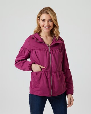 Übergangsjacke mit Kapuze