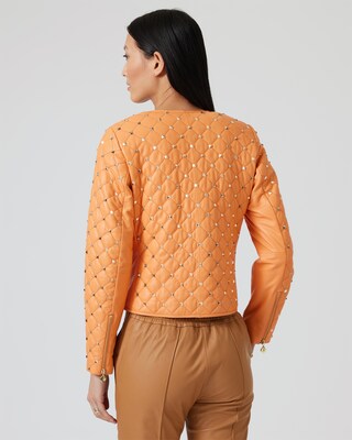 Lederjacke mit Nieten