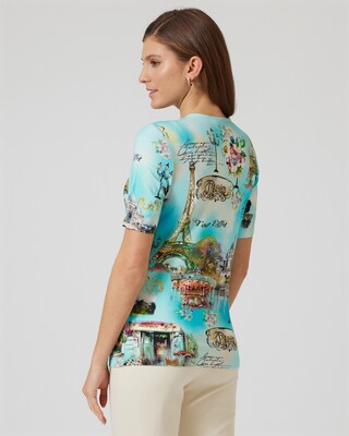 Shirt mit Paris-Print