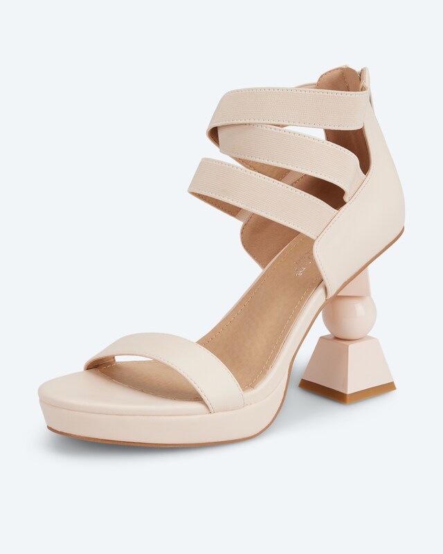 Pumps mit Architektur-Absatz