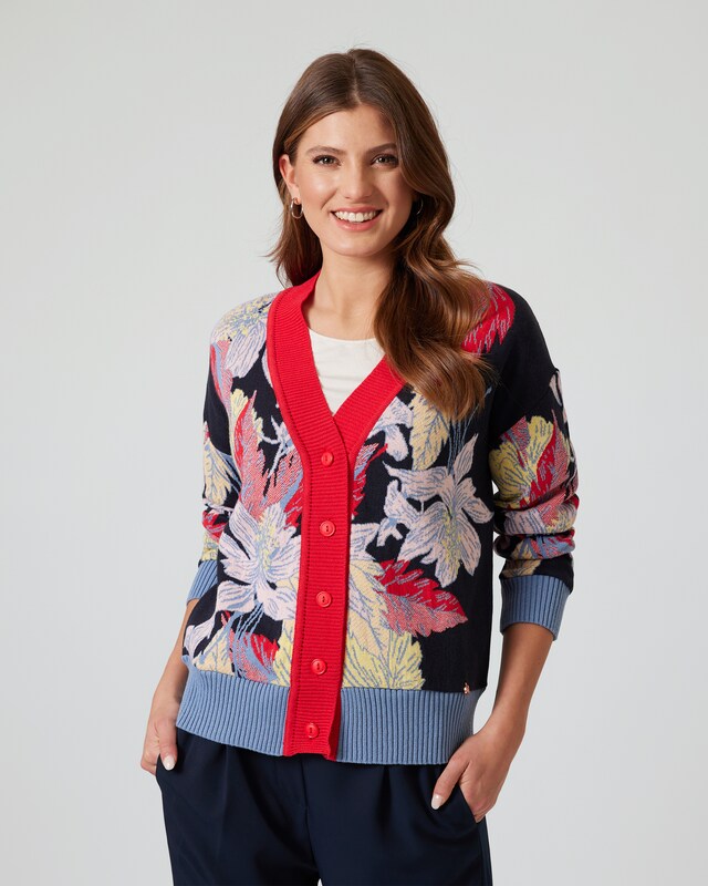 Jacquard-Cardigan