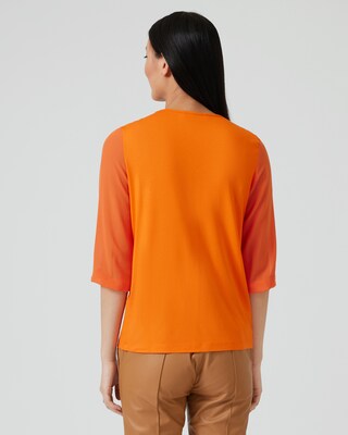 Shirt mit Chiffonärmeln