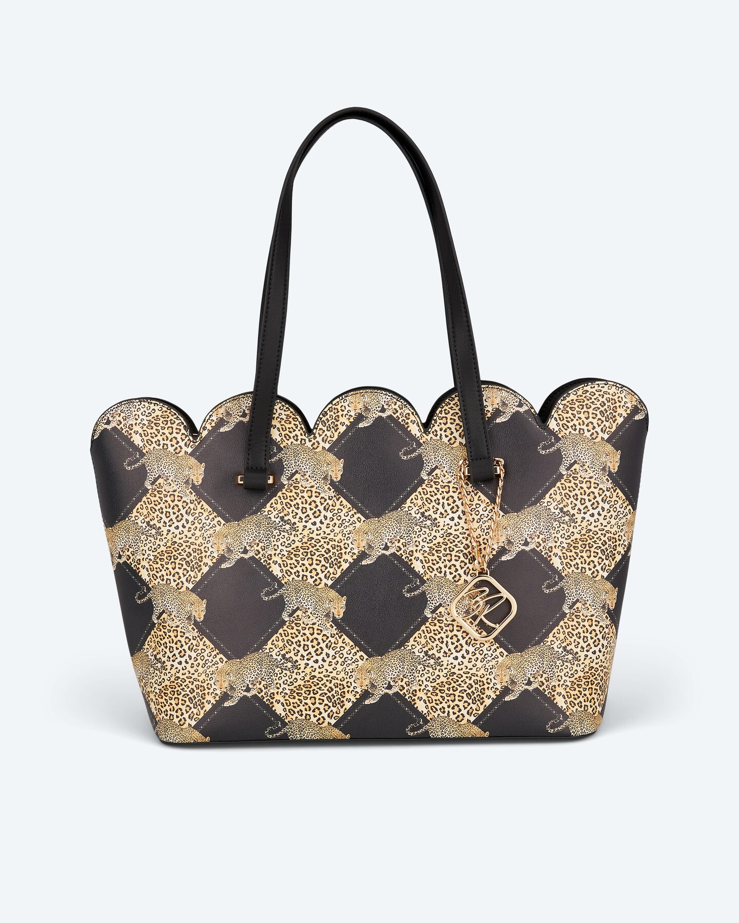 Produktabbildung für Shopper mit Leoparden-Print