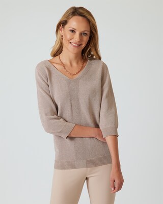 Bändchengarn-Pullover