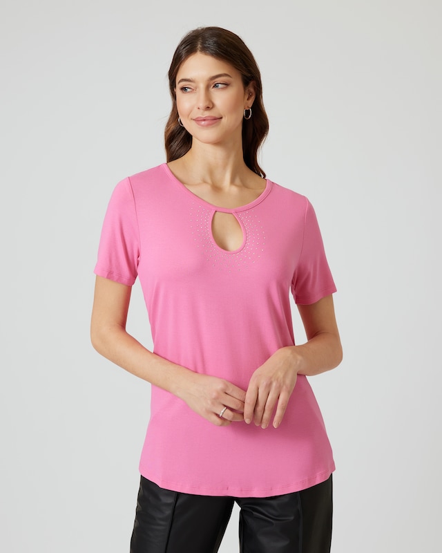 Shirt mit Keyhole