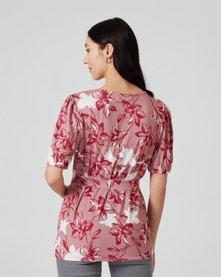 Shirt mit Bindegürtel
