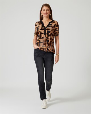 Shirt mit grafischem Muster