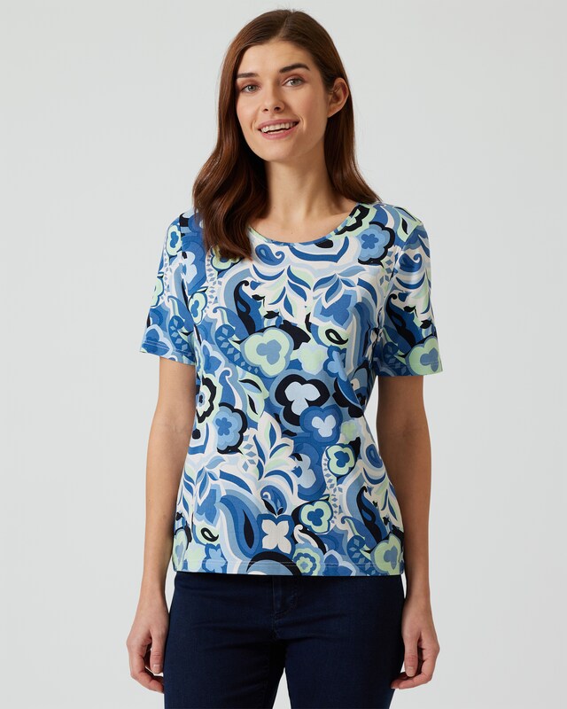 Shirt mit Blumen-Print