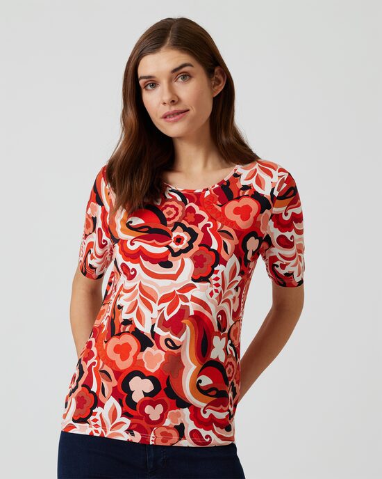 Produktabbildung für Shirt mit Blumen-Print