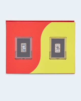 2er Set Panda-Goldbarren