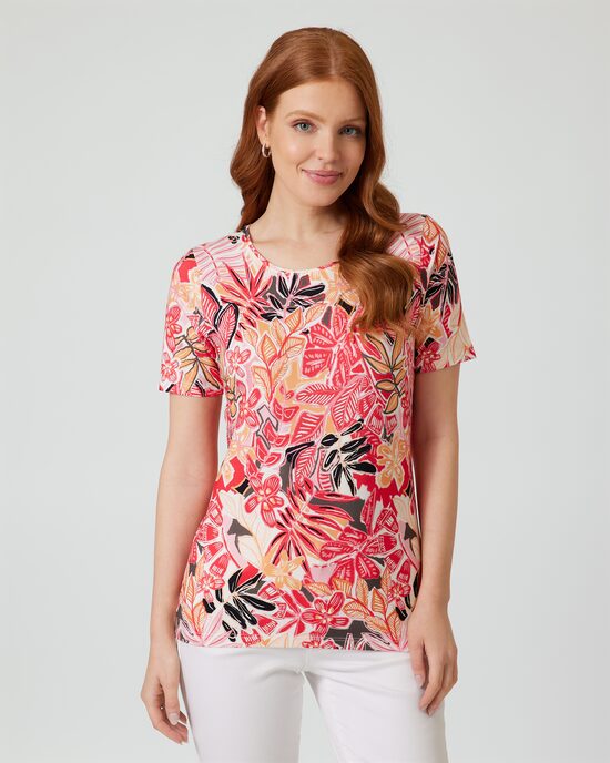 Produktabbildung für Shirt mit Blumendruck