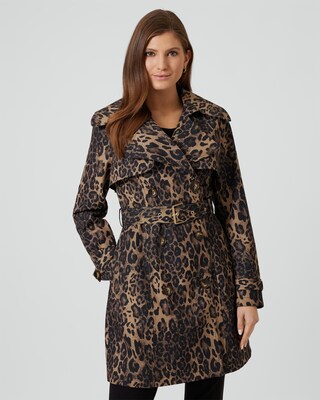 Trenchcoat mit Leodruck