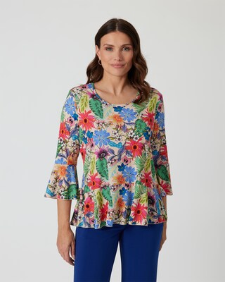 Shirt mit Blumendruck