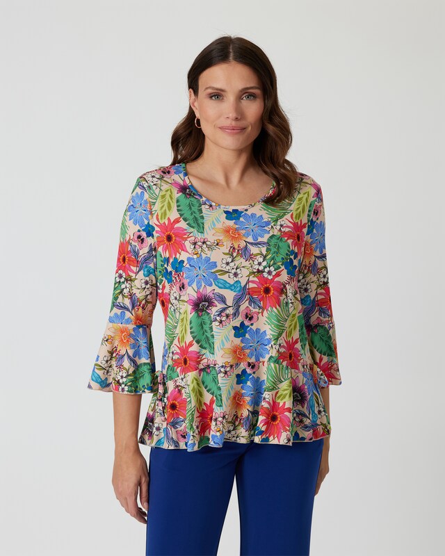 Shirt mit Blumendruck