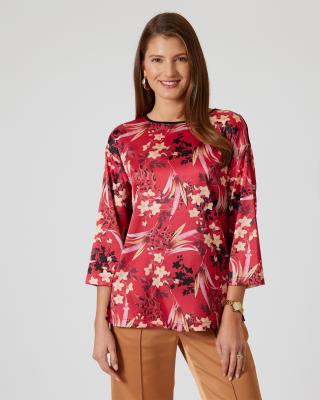 Shirtbluse in floralem Design
