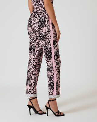 Jogpants im Blüten-Design