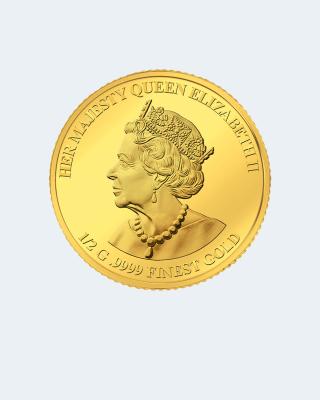 Goldmünze zu Ehren Queen Elizabeth II.