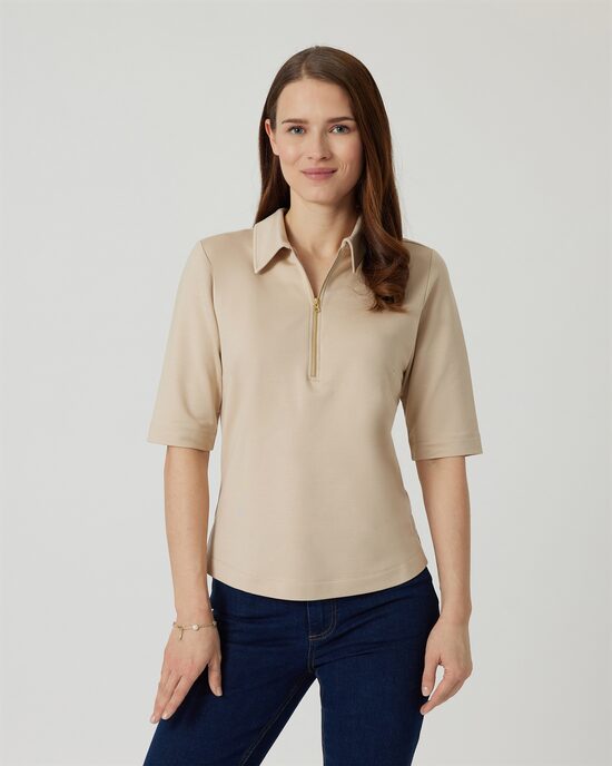 Produktabbildung für Ponte Poloshirt "TENCEL™"