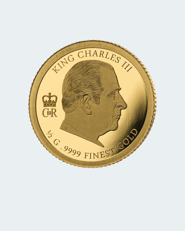 Goldmünze King Charles III.