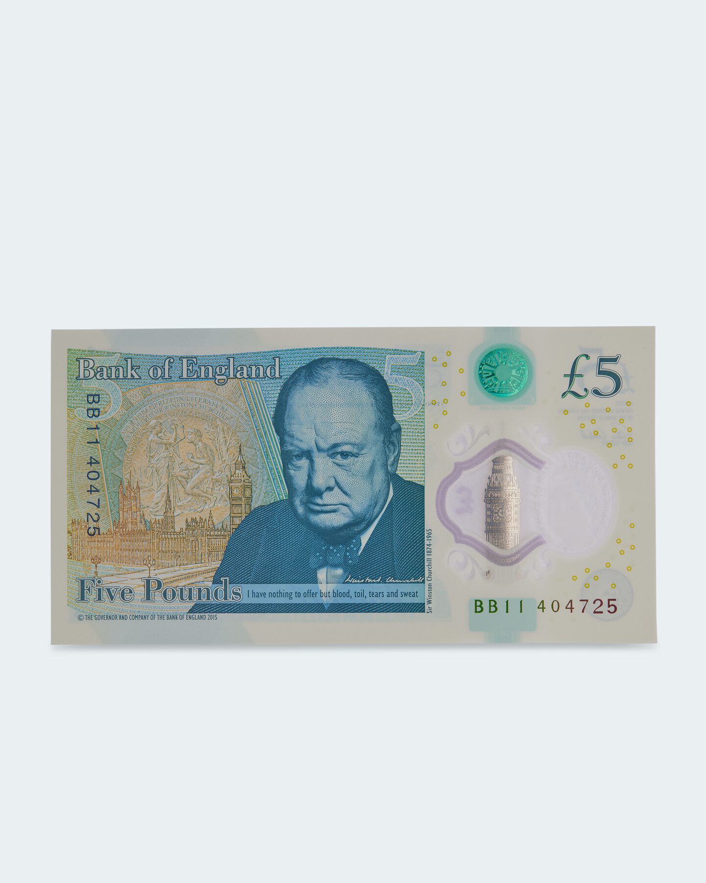 Produktabbildung für 5 Pound Churchill/ Queen Elizabeth II 2015