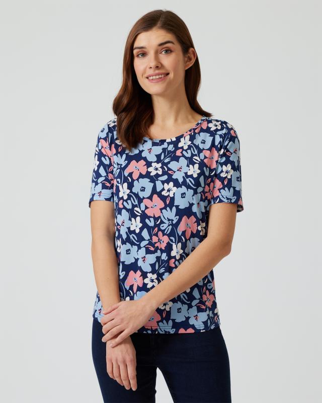 Shirt mit Blumen-Print