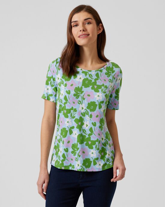 Produktabbildung für Shirt mit Blumen-Print