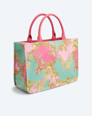 Kurzgrifftasche mit Ornamentdruck