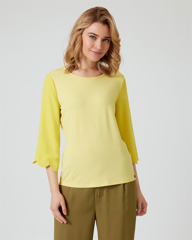 Shirt mit Wellendetail