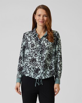 Bluse mit Stehkragen