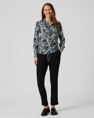 Bluse mit Stehkragen