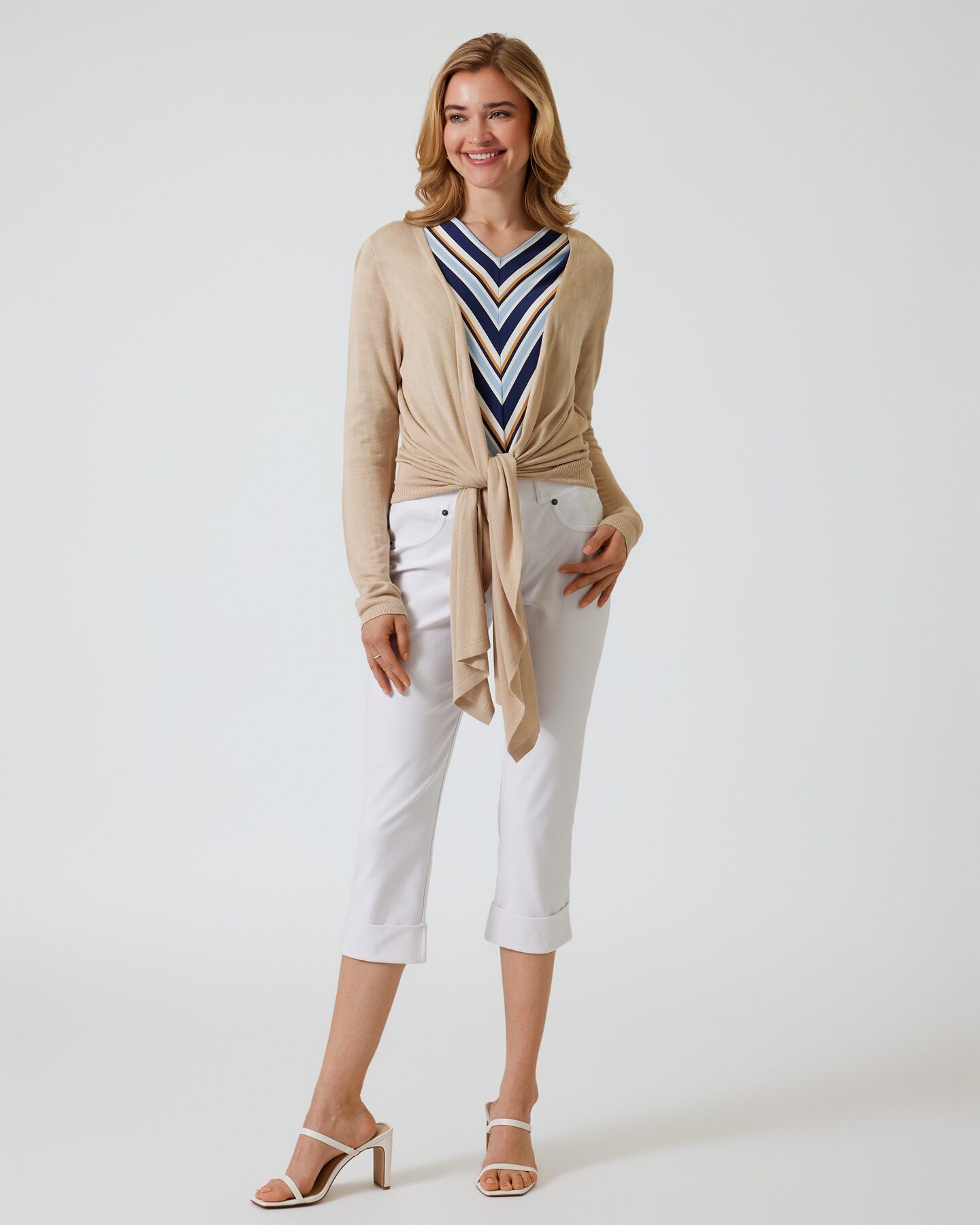 Produktabbildung für Cardigan in Leinen-Mischung
