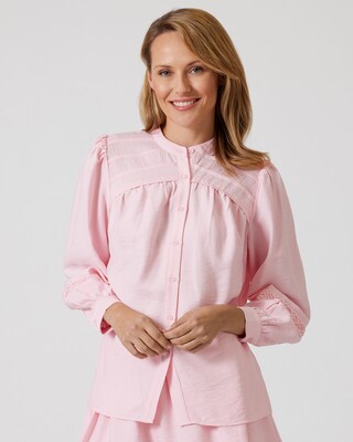Hemdbluse, hochgeschlossen