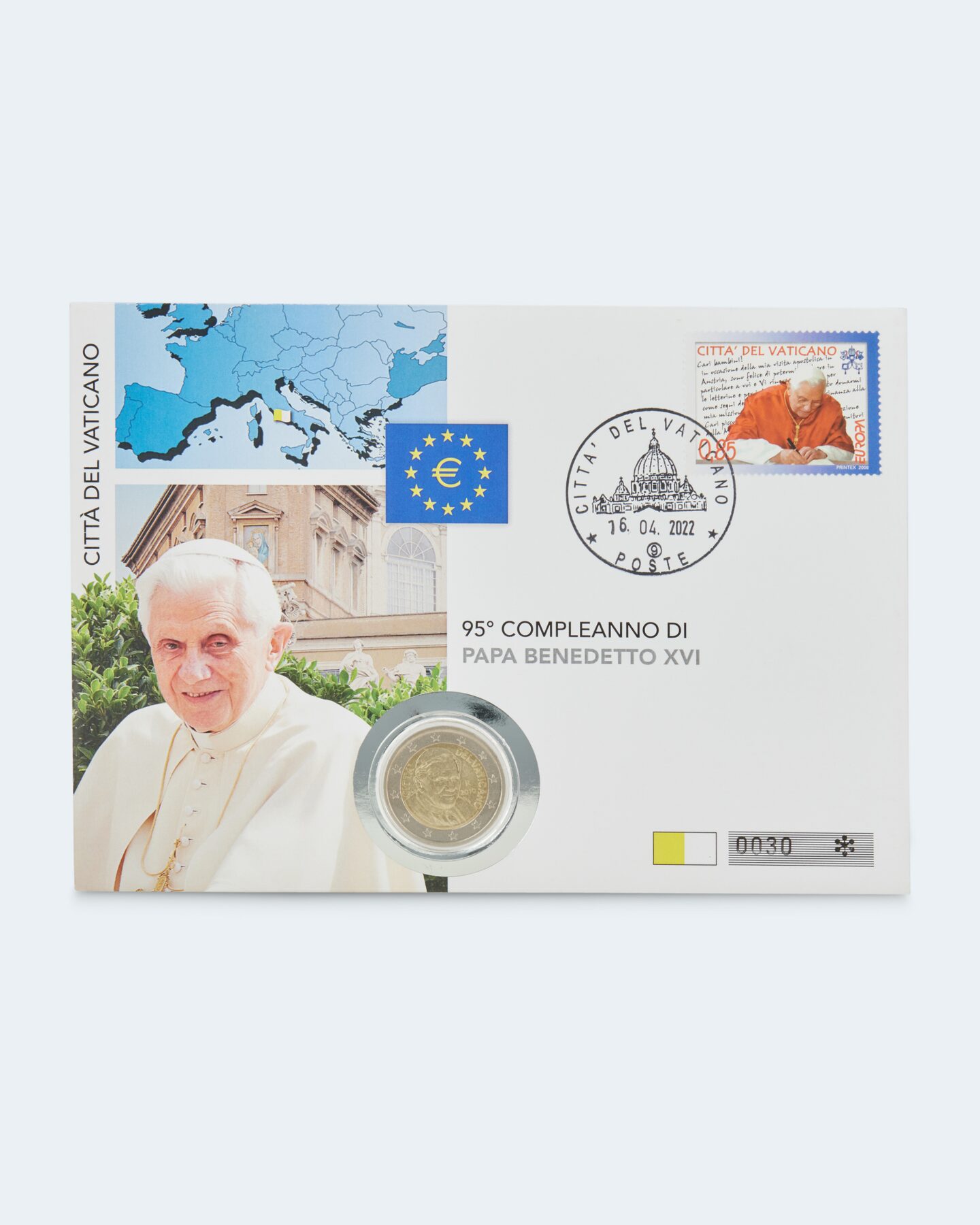 Produktabbildung für Vatikan Numisbrief Papst Benedikt XVI 2022