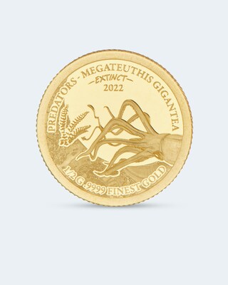 Goldmünze Extinct Megatuethis Gigantea