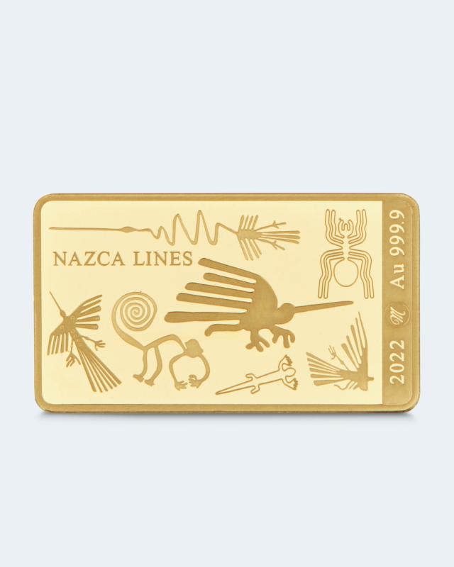 Goldmünze Nazca-Lines