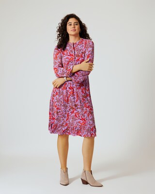 Kleid mit Blumen-Print