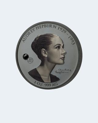 1Oz Silbermünze A. Hepburn 2023