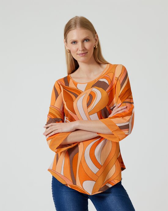 Produktabbildung für Tunika-Shirt mit Chiffon