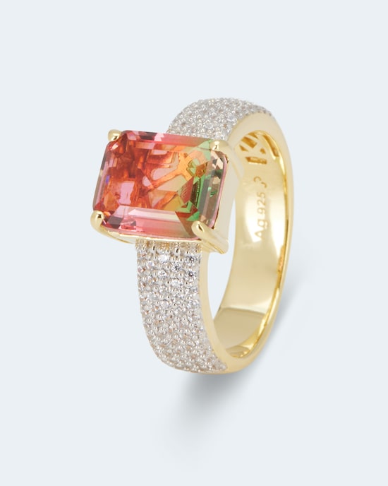 Produktabbildung für Ring mit Rainbow-Zirkonia