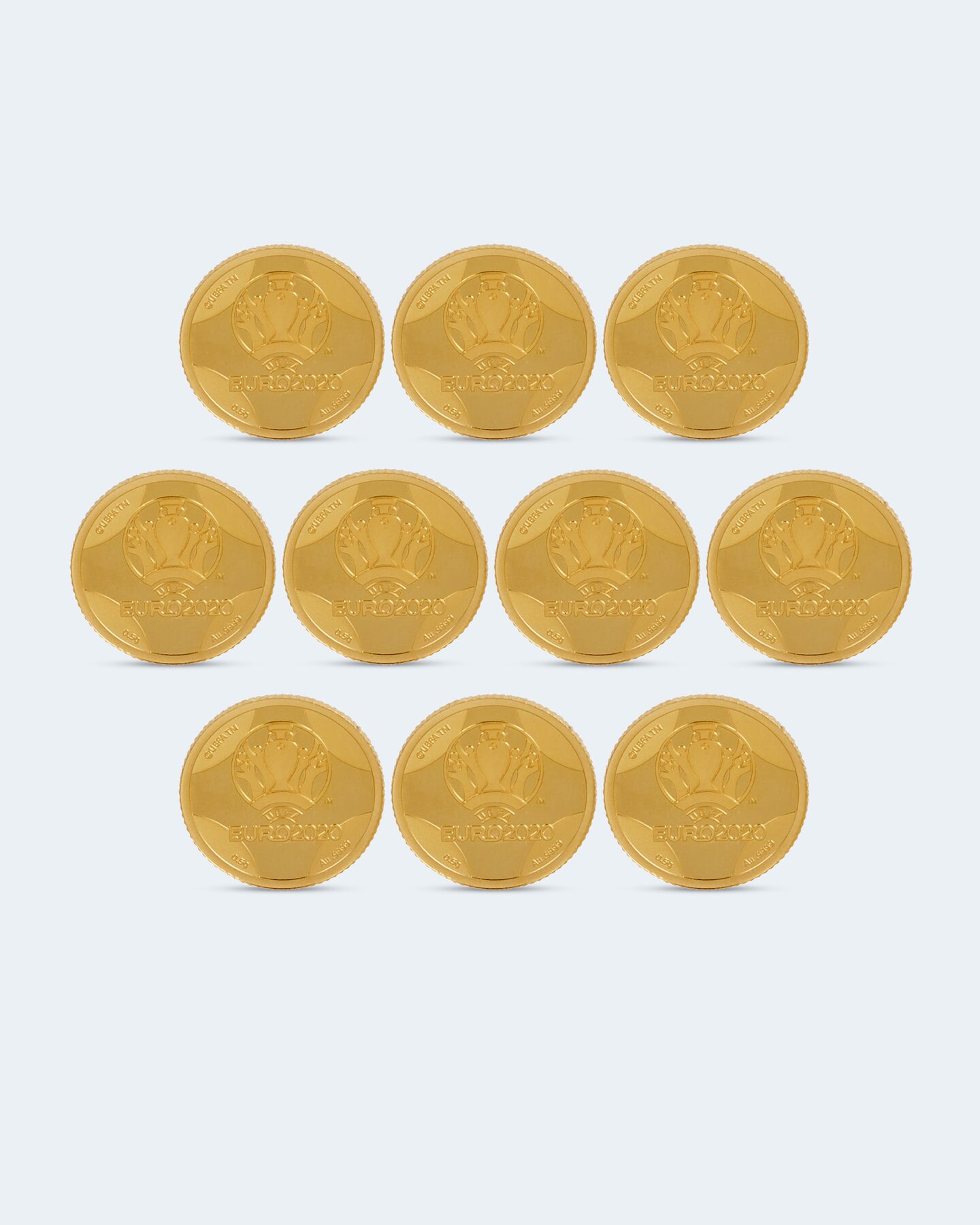 Produktabbildung für Goldmünzen EM 2020, 10tlg.