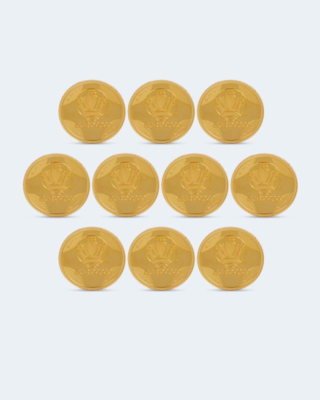 Goldmünzen EM 2020, 10tlg.