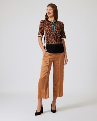 Shirt mit Leo-Print