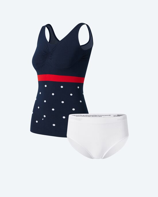 Produktabbildung für Leichttop mit Pünktchen + Slip