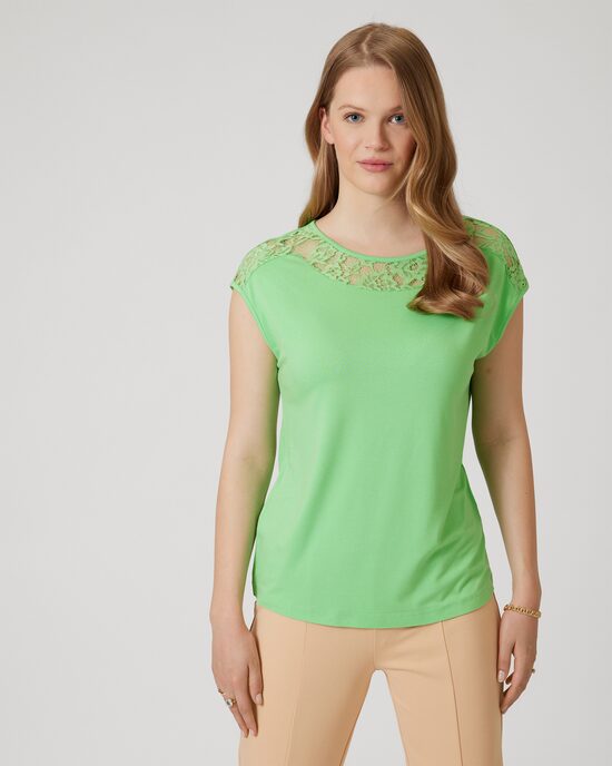 Produktabbildung für Shirt mit Spitzeneinsatz