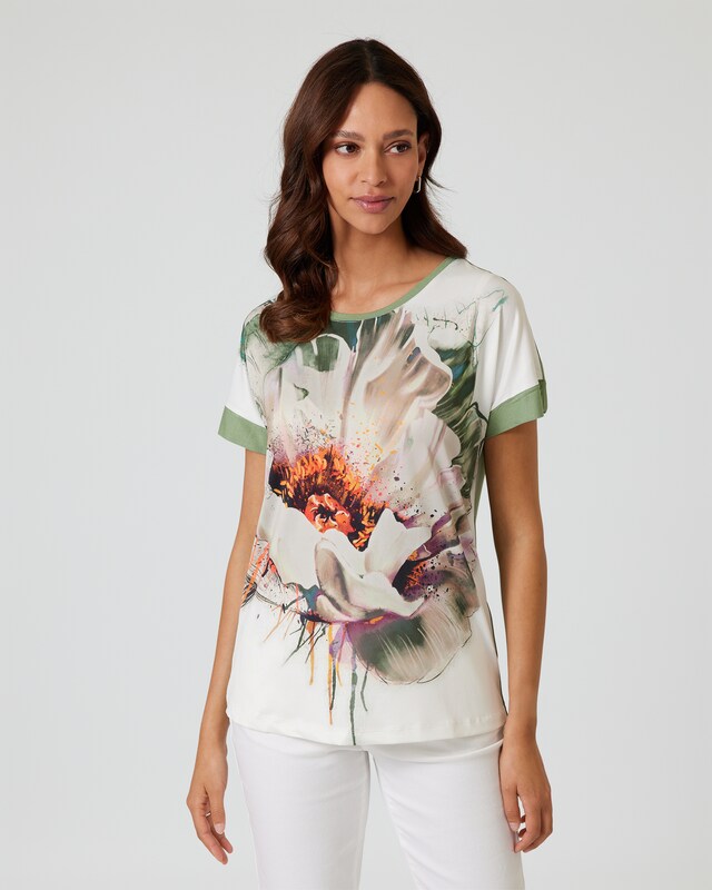 Shirt mit Blüten-Print
