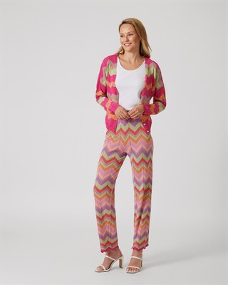 Strickhose mit Zick-Zack-Muster