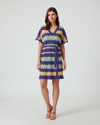 Strickkleid im Streifendesign